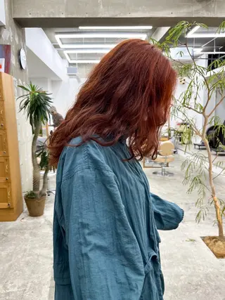 ロング カラー パーマ こっくりカラー/艶髪 /amy.山口瑞稀のヘアスタイル