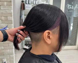 ミディアム 松本 聖未のヘアスタイル