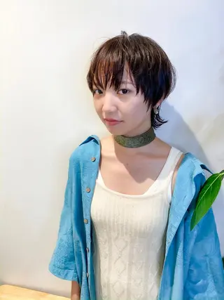 ショート ボブ韓国風レイヤー 髪質改善/畠中ケントのヘアスタイル