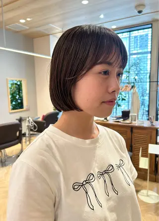ショート tricca  ginza所属・ボブ・レイヤー ・パーマ【iri】のヘアスタイル