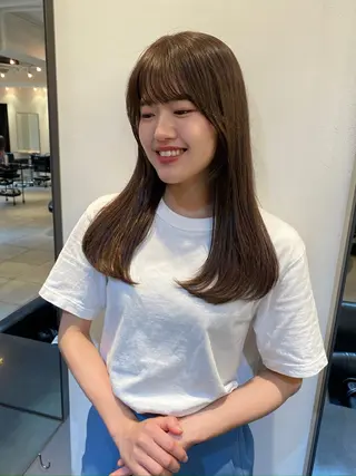 セミロング カラー riria/ボブ /ブラウンカラー🎀のヘアスタイル