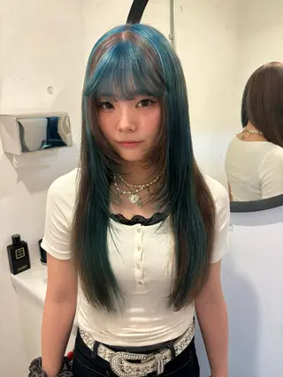 ロング カラー ✩似合わせカラー /レイヤー✩momoのヘアスタイル