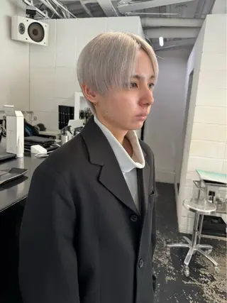 カラー ヘアアレンジ メンズ 艶ハイトーン/ヘア アレンジAYAKAのヘアスタイル