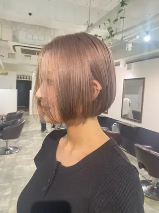 ショート CHIBA/マンツー マン/艶髪と透け感のヘアスタイル