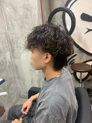 パーマ メンズ ⚡️メンズパーマ特化 mens支持◎/忠地のヘアスタイル