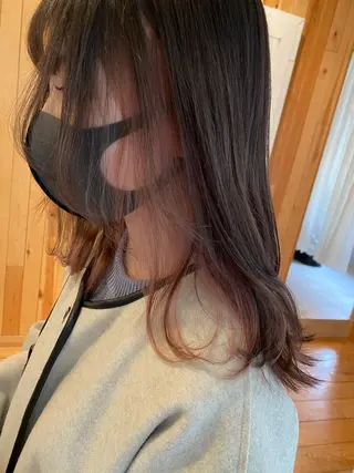 ミディアム カラー パーマ ヘアアレンジ メンズ キッズ ネイル マツエク・マツパ Uil所属・インナーカラー/ KANAのヘアスタイル