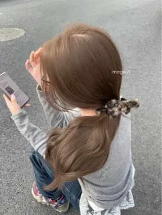 カラー 透ける透明感カラー 🤍anju🪽ྀིのヘアスタイル