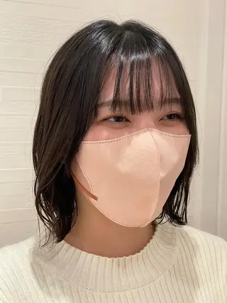 ミディアム 菅野 洸のヘアスタイル