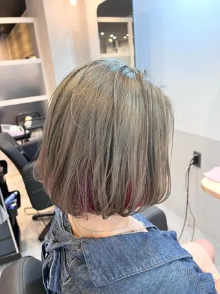 ショート カラー neon hair亀戸店所属・🌈neonhair 透明感✨カラー🌈のヘアスタイル