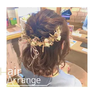 ミディアム ヘアアレンジ hairproducearoma所属・ヘアプロデュース aromaのヘアスタイル