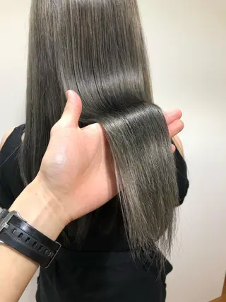 ロング カラー 横山将大/wカラー/ 韓国風パーマ/恵比寿のヘアスタイル