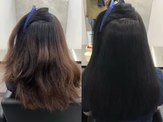 ロング 髪質改善×縮毛矯正 Core梅田　片山のヘアスタイル