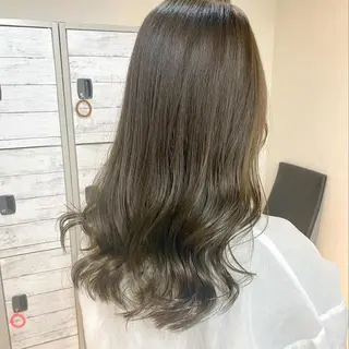 ロング カラー 後藤紗英/髪質改善 /オリーブベージュのヘアスタイル