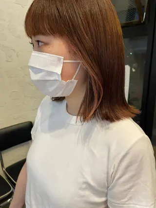 ショート カラー ヘアアレンジ satsuki 暖色・ブラウンカラーのヘアスタイル