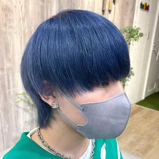 ショート メンズ Geniee horie所属・ともや 髪質改善縮毛矯正のヘアスタイル