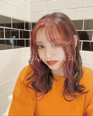 ロング カラー ヘアアレンジ エグチ アキラのヘアスタイル
