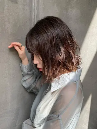 ミディアム パーマ Agu hair lore沼館店所属・八戸パーマ/メンズパ ーマ/シンゴ。のヘアスタイル