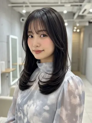 ロング 似合わせボブ✖️ 韓国レイヤー✨小関のヘアスタイル