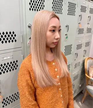 ロング カラー ハイトーンレイヤー 🥇稲垣颯太のヘアスタイル