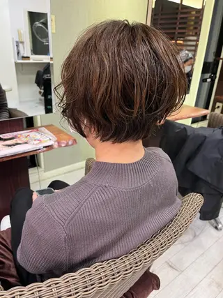 パーマ ママ美容師 *ヒマワリのヘアスタイル