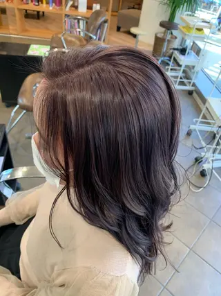 ミディアム カラー Ripps長居所属・メテオ ／ヘアカラー 西川菜実のヘアスタイル