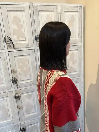 ミディアム 中村 潤菜のヘアスタイル