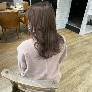 ロング カラー ヘアアレンジ あおい 🍒暖色カラーのヘアスタイル