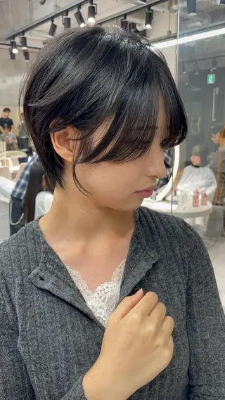 ショート 似合わせカット✂️✖ 地毛風縮毛矯正のヘアスタイル