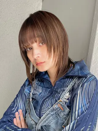 ミディアム カラー yiye 青山所属・無料カットモデル募集 🌱ひょうがのヘアスタイル