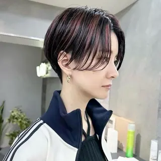 ショート カラー Hiroto/表参道 /暗髪/モード♠️のヘアスタイル
