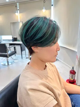 ショート カラー ノアヘアデザイン町田店所属・似合わせ特化 國吉真弥のヘアスタイル