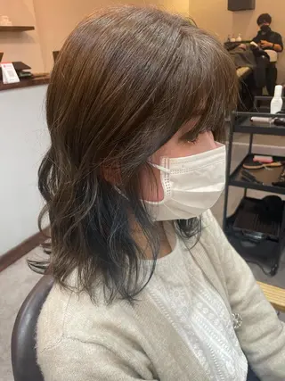 ミディアム カラー ボブ/髪質改善/ soiナカジママドリのヘアスタイル