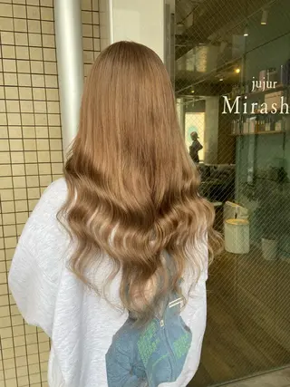ロング カラー 🧸プルエクステ❤︎ ネイルKAO🧸のヘアスタイル