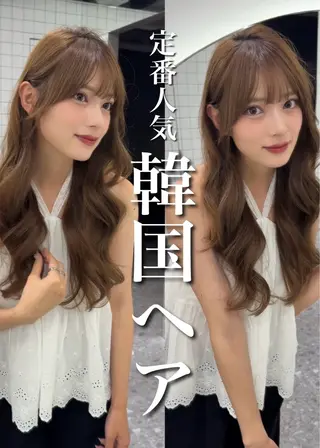 ロング 韓国ヘア🤍🇰🇷 ‪🫶🏻吉満のヘアスタイル