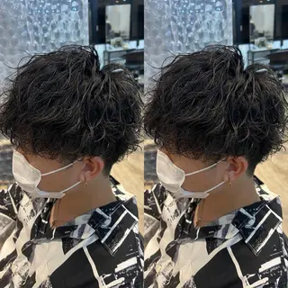 パーマ メンズ センターパート /植田のヘアスタイル