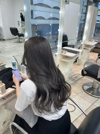 ロング カラー 韓国レイヤー×モテ髪 /MITSUKI🤍のヘアスタイル