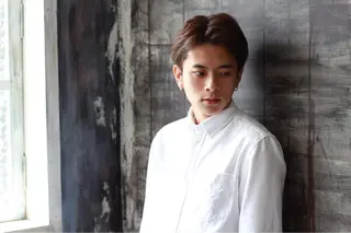 ショート メンズ 岡 啓輔のヘアスタイル