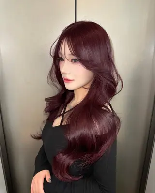 ロング カラー 𝘚𝘦𝘫𝘶𝘯 レイヤー/水光カラーのヘアスタイル