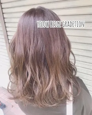 ミディアム カラー パーマ 年間1500人担当 代表 南一路のヘアスタイル