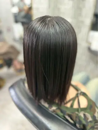 セミロング 北村 理奈のヘアスタイル