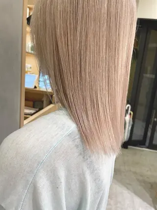 ミディアム カラー 城 健太郎 💎ハイトーンのヘアスタイル