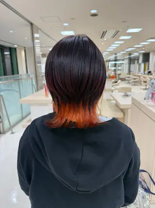 ミディアム カラー ヘアアレンジ 🍒KIKUCHI KANAE🍒のヘアスタイル