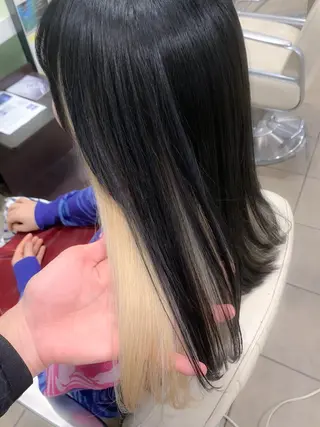 ロング カラー Uni.所属・地毛風ストレート/ 髪質改善/榎本流行のヘアスタイル