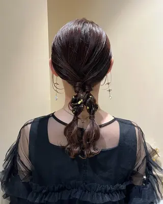 ミディアム ヘアアレンジ 🫧tomoka 透明感カラー🫧のヘアスタイル