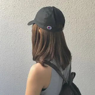 ミディアム カラー インナーカラー/天神 ブリーチ/吉田のヘアスタイル