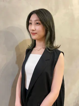 ミディアム tete nico所属・似合わせ/ヘアカラー nanami🌸のヘアスタイル