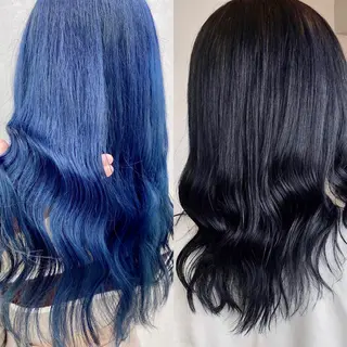 ミディアム カラー 難波/心斎橋/ボブ/ 髪質改善/ハイトーンのヘアスタイル