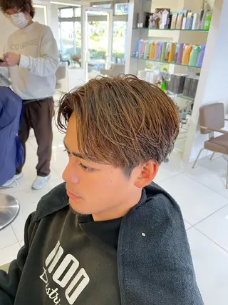 ショート メンズ 髪質改善/縮毛/トリ ートメント/平野広大のヘアスタイル