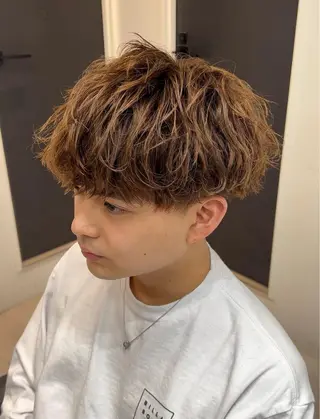 ミディアム ヘアアレンジ メンズ 東林間No.1👑 メンズパーマ職人のヘアスタイル