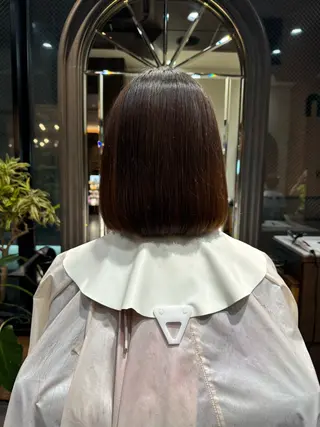 ミディアム 矢津田 侑のヘアスタイル